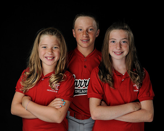 Jack Lebert with his sisters