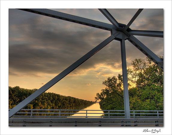 HDR image of bridge over Cal-Sag channel