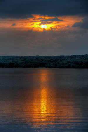 Sunset over the slough