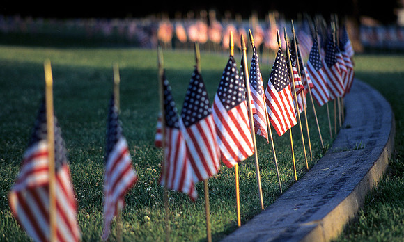 American flags