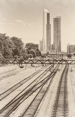 Chicago train tracks