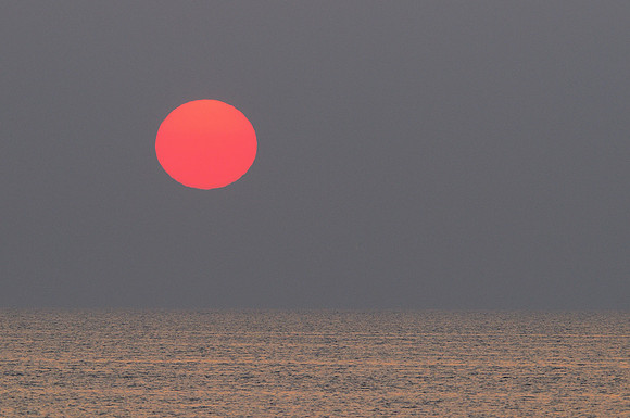 Sunrise over Lake Michigan