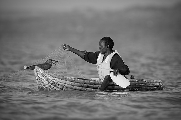 Fisherman on Lake Baringo