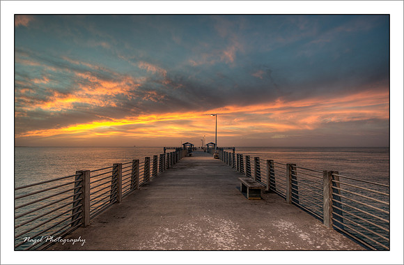 Pier sunset