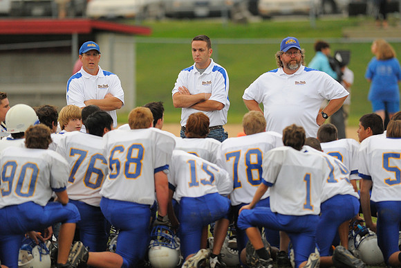 Post game Warren huddle
