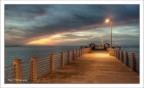 Pier at dusk