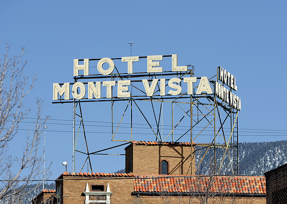 Hotel Monte Vista sign