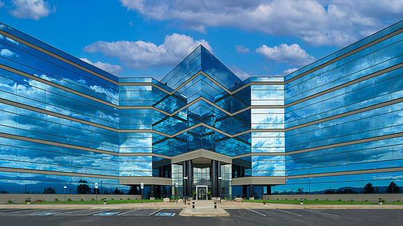 Blue building