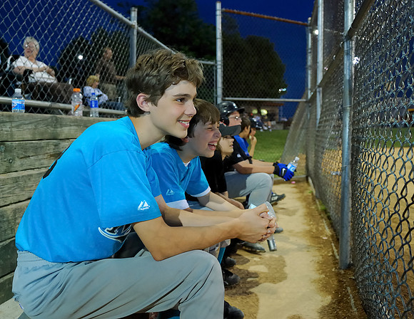 Nathan in the National League's dugout