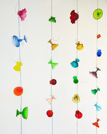 Hanging glass cups