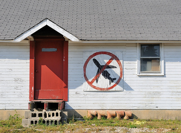No airport