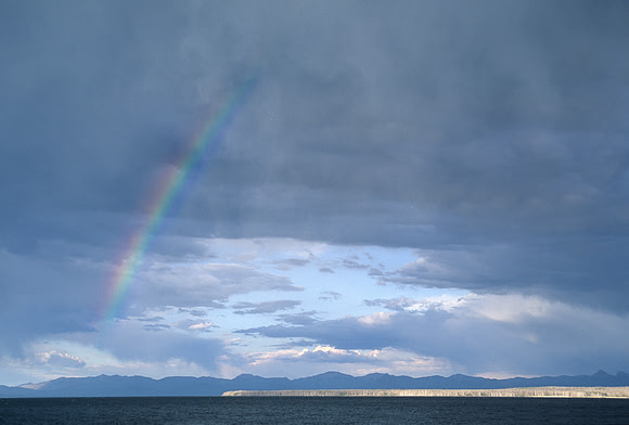 Rainbow over Yellowstone Lake