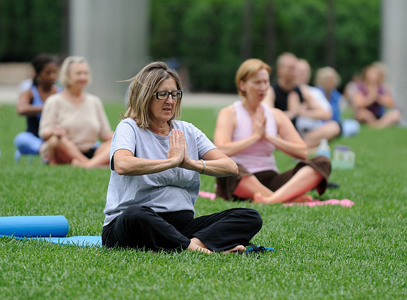 Yoga in the park