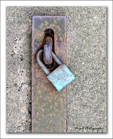 Locked iron grate