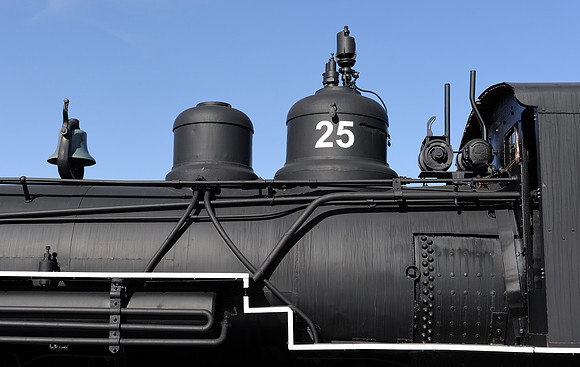 Black locomotive