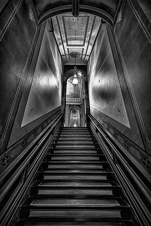Long stairway (B&W version)
