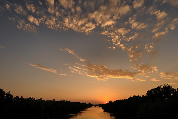 Twilight over the channel