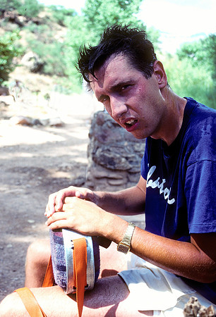 Glenn Nagel suffers from heat exhaustion