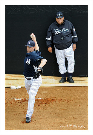 Pitching coach's watchful eye