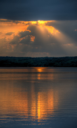 Sunset over the slough