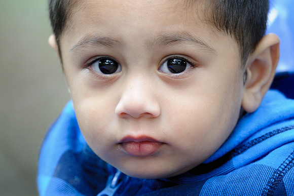 Boy in blue