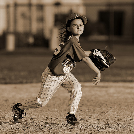 OYA Petites softball game