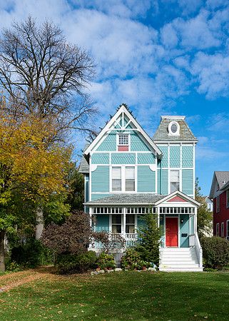 Powder blue house