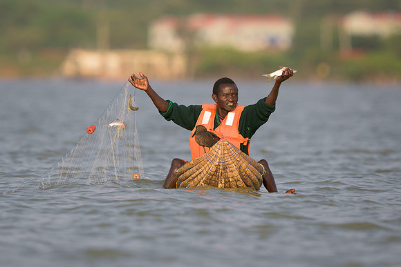 Fisherman on Lake Baringo