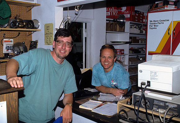 Jeff with Toyota mechanic