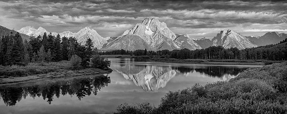 Oxbow Bend (B&W version)