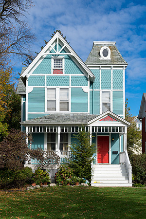 Powder blue house