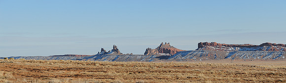 Wall of buttes (panoramic)