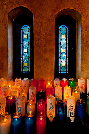 Candles at the chapel