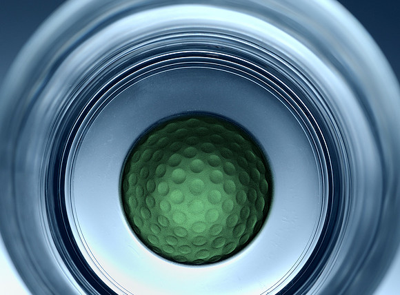 Golf ball abstract