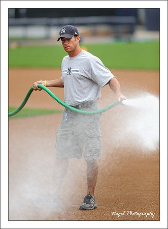 Watering the field