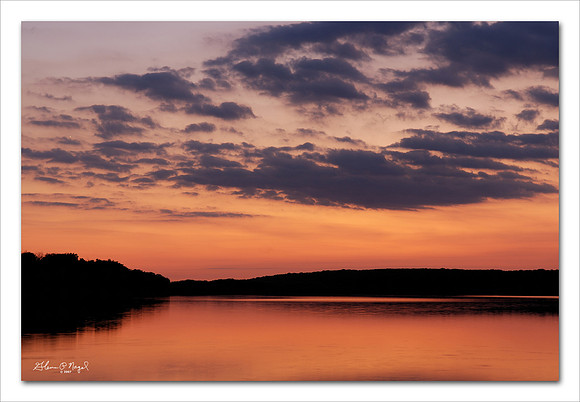 Afterglow over the Saganashkee Slough