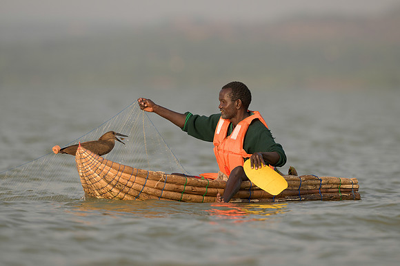 Fisherman on Lake Baringo