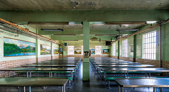 Prison dining room