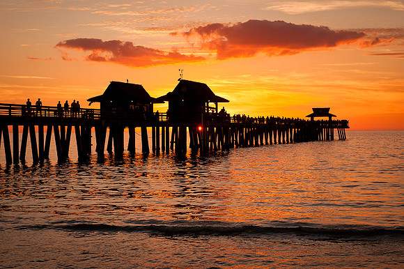 Sunset at Naples Pier