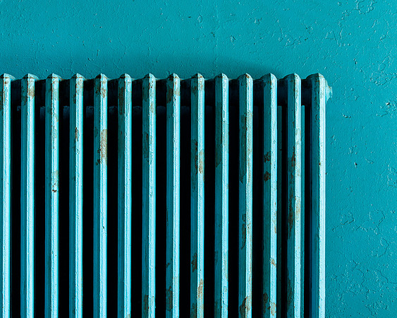 Blue radiator
