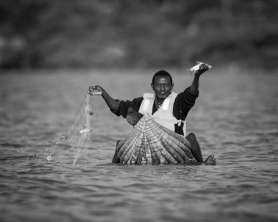 Fisherman on Lake Baringo