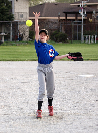 Allie delivers a pitch